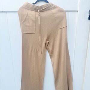 NWOT:Rhonda Shear RetreatWomen’s tan lounge pants, drawstring, very soft,  sz M